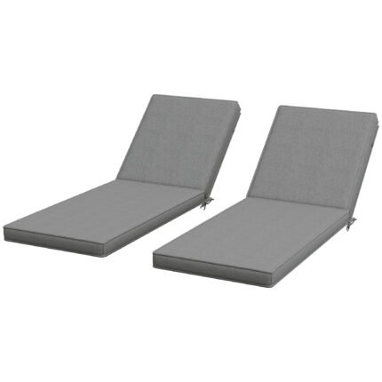 2-Piece Patio Chair Cushions with Backrests