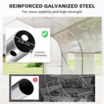 Walk In Tunnel Greenhouse, Portable Outdoor Plant House with Roll Up Doors - Image 7