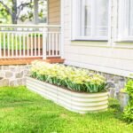 7.9' x 2' x 1' Galvanized Raised Garden Bed Kit, Metal Planter Box with Safety Edging, Cream - Image 8