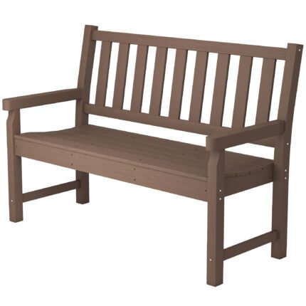 2-Person Garden Bench with HDPE Outdoor Bench