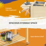 Raised Garden Bed Planter Box w/ 8 Grow Grids, Storage Shelf & Lockable Wheels - Image 7
