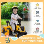 Caterpillar Licensed Ride-On Construction Toy with Shovel & Trailer, No Power Ride-on Tractor for 18-36 Months - Image 4