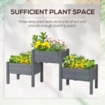 3 Tier Raised Garden Bed Freestanding Planter Box for Vegetables, Herb, Flowers - Image 7