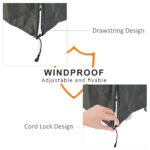 Outdoor Patio Hammock Porch Swing Cover with UV, Water, & Dust Fighting Material, 81" x 49" x 65", Gray - Image 5