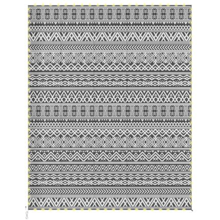 Outdoor Rug Carpet with USB Lights Reversible Patio Rug