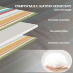 2 Piece Folding Chaise Lounge Pool Chairs with 5-level Reclining Back, Reading Hole, Side Pocket, Rainbow Striped - Image 4
