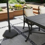 Patio Umbrella Base Holder, Heavy Duty Outdoor Umbrella Stand Base, Filled Up to 42lbs with Sand or 33lbs with Water for Garden, Poolside - Image 8