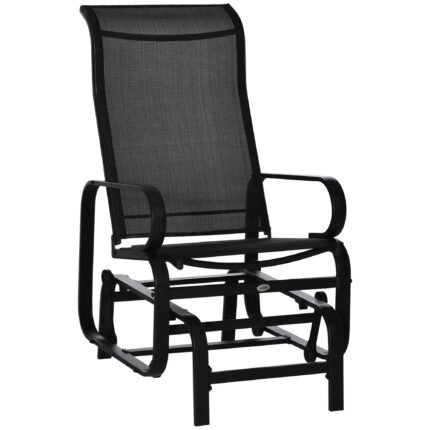 Outdoor Patio Sling Fabric Swing Glider Rocker Chair