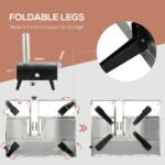 Pellet Wood Fired Pizza Oven, Outdoor Pizza Maker with 12" Rotating Stone, Peel and Waterproof Cover - Image 7
