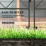 Garden Fence, 4 Pack Steel Fence Panels, 11.5' L x 43" H, Rust-Resistant Decorative Border Flower Edging for Yard, Landscape, Patio, Outdoor Decor, Curved Vines - Image 4