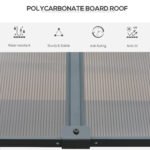 10' x 13' Outdoor Patio Gazebo with Sloping Polycarbonate Roof, Durable Aluminum Frame, & Netting Curtain - Image 5