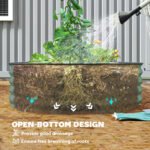 7' x 3' x 1' Raised Garden Bed Set, 2PCS Raised Beds for Gardening with Metal Plant Stakes, Green - Image 7