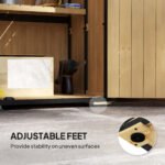 Wood Storage Shed, Outdoor Garden Shed with Asphalt Roof, 2 Shelves, Lockable Doors and Adjustable Feet, Natural - Image 8