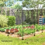 Garden Fence, 4 Pack, 44 in(H) x 12 ft(L) Folding Garden Fence Border, No Dig Ground Stake Metal Fence Panels for Outdoor Patio Yard Landscape - Image 8