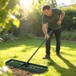 Lawn Leveling Rake, 36" x 10" Heavy Duty Yard Leveling Rake with 66.5" Handle for Backyard, Golf Course - Image 2