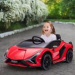 12V Lamborghini SIAN Licensed Electric Car for kids with Remote Control, Horn, Music, & Headlights - Image 2