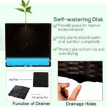 2-Piece Raised Garden Bed with Legs, Self-Watering Planter Box Raised Bed to Grow Flowers, Herbs & Vegetables, Brown - Image 6