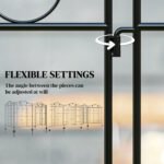 Garden Fence, 4 Pack, 44 in(H) x 12 ft(L) Folding Garden Fence Border, No Dig Ground Stake Metal Fence Panels for Outdoor Patio Yard Landscape - Image 5