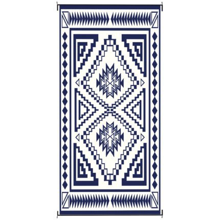 Reversible Outdoor Rug with Waterproof Plastic Straw