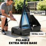 Portable Basketball Hoop Outdoor, 8-10ft Adjustable Basketball Goal, 47 Inch Shatterproof Backboard, Hand-Crank Lift - Image 5