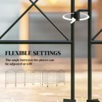 Garden Fence, 4 Pack Steel Fence Panels, 11.5' L x 43" H, Rust-Resistant Decorative Border Flower Edging for Yard, Landscape, Patio, Outdoor Decor, Curved Vines - Image 5