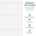 11.5' x 10' x 6.5' Walk-in Tunnel Greenhouse, Green House with Zippered Mesh Door, 7 Mesh Windows & Roll-up Sidewalls, Upgraded Gardening Plant Hot House with Galvanized Steel Hoops, White - Image 5
