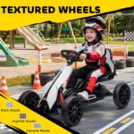 12V Electric Go Kart for Kids, Ride On Toy with EVA Tires, 2 Speeds, Adjustable Seat, Safety Belt for 3-8 Years - Image 7