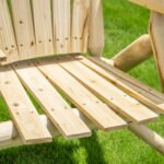 2-Seat Wooden Adirondack Chair, Patio Bench with Table, Outdoor Loveseat Fire Pit Chair for Porch, Backyard, Deck, Natural - Image 8