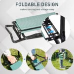 Garden Kneeler Seat Stool Bench Kneeling Pad and 1 Large Side Tool Pouch & Easy Folding Design for Transport & Storage - Image 5