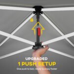 9.6 x 9.6 ft Pop Up Canopy Tent with Sidewalls, One Push Setup, UPF50+ Portable Instant Canopy Shelter - Image 5