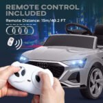 Audi Q8 e-tron Sportback Licensed 12V Battery Powered Kids Electric Car w/ Spring Suspension, Soft Start - Image 5