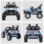 12V Kids Ride on Car with Remote Control, Battery-Operated Ride on Toy with Spring Suspension, Led Lights, Music, Horn, 3 Speeds, USB, MP3 - Image 8