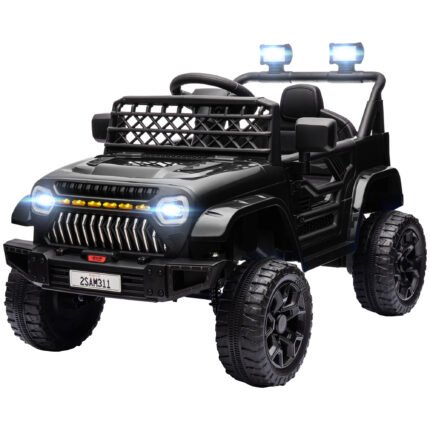 Kids 12V Ride-On Truck with Parent Remote Control, Suspension and LED Lights