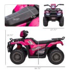 12V Electric Toy Car with Forward Backward Function, Music, LED Headlights, for Ages 3-5 Years - Image 3