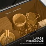 113 Gallon Outdoor Storage Box, Rattan Deck Box for Indoor, Patio Furniture Cushions, Pool Garden Tools, Brown - Image 4