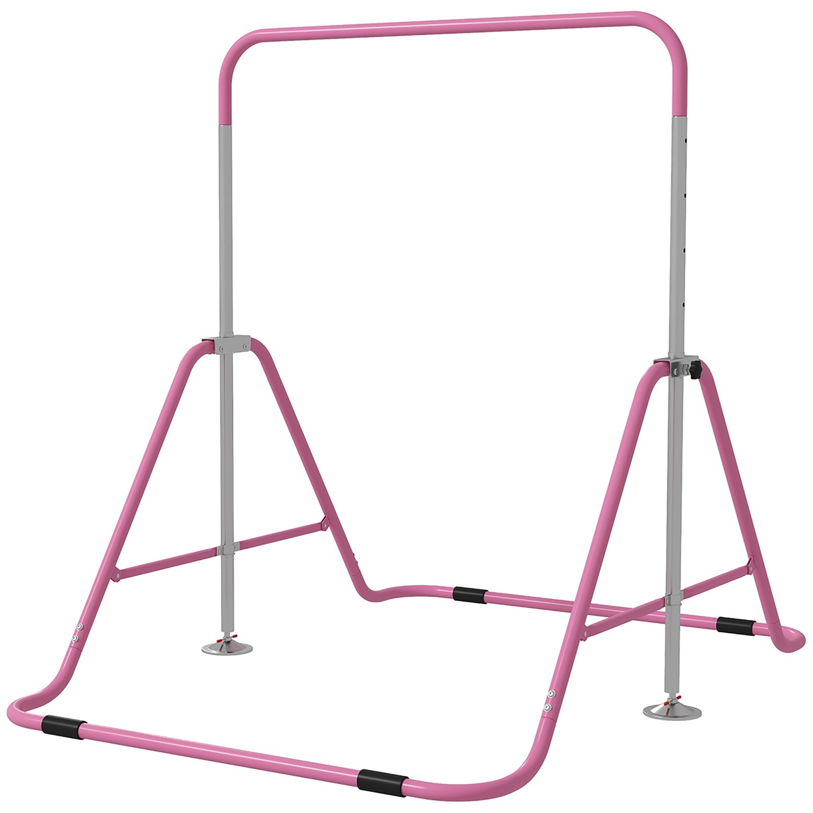 C9o536194938a3085.jpg Folding Gymnastics Bar for Kids, Adjustable Height, Bubble Gum Pink - Image 1