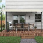 10' x 13' Outdoor Pergola Gazebo, Garden Sun Shade Shelter with Metal Frame for Porch, Patio, Deck, Backyard, Cream - Image 7