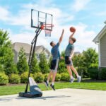Portable Basketball Hoop Outdoor, 8-10ft Adjustable Basketball Goal, 47 Inch Shatterproof Backboard, Hand-Crank Lift - Image 2