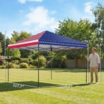 10 x 10 ft Pop Up Canopy Tent with One Push Setup, Outdoor Portable Instant Canopy Shelter w/ Roller Bag - Image 3