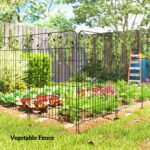 Garden Fence, 4 Pack Steel Fence Panels, 11.5' L x 43" H, Rust-Resistant Decorative Border Flower Edging for Yard, Landscape, Patio, Outdoor Decor, Square Vines - Image 8