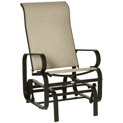 Gliding Lounger Chair with Single Rocker