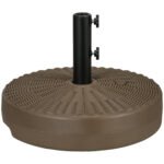 Umbrella Stand for 1.5" or 2" Umbrella Poles, Round Fillable Umbrella Base for Outdoor, Lawn, Deck - Image 9