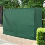 600D Oxford 3-Seater Patio Swing Cover Outdoor Swing Chair Cover Rain Protection Waterproof Anti-UV, Dark Green - Image 2