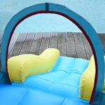 Kids Bounce House, 4-in-1 Rocket Inflatable Water Slide Jumping Castle with 2 Slides, Climbing Wall, Trampoline, & Water Pool Area, Air Blower - Image 8