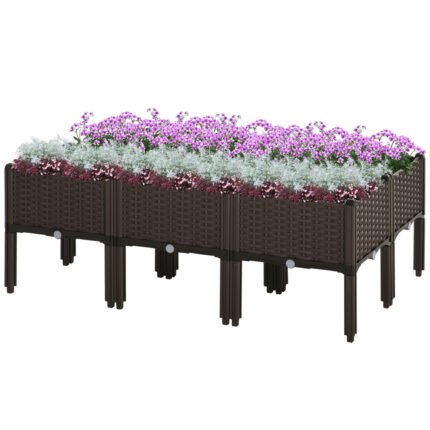 6 Piece Raised Garden Bed with Legs