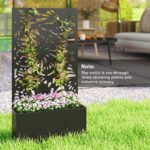 Metal Garden Bed with Trellis for Climbing Plants, Freestanding or Wall Mounted Flower Bed for Garden, Patio, Balcony - Image 8