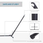 Universal Hammock Stand 10-13ft Adjustable Steel Stand Space-Saving and Portable Carrying for Indoor and Outdoor Use, Black - Image 4
