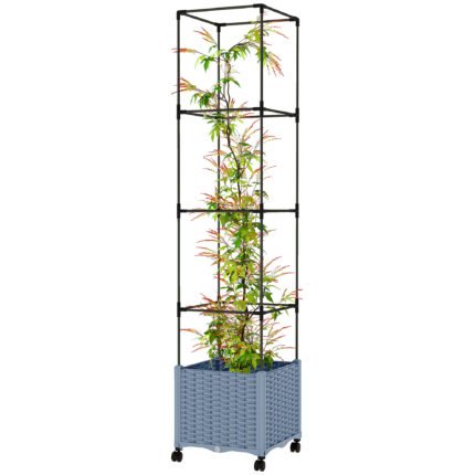 Raised Garden Bed with Trellis