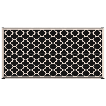 Reversible Outdoor Rug with 9' x 18' Waterproof Plastic Straw Floor Mat