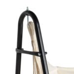 Hammock Chair with U Shape Stand, Hammock Swing Chair with A Side Pocket, Cream White - Image 7